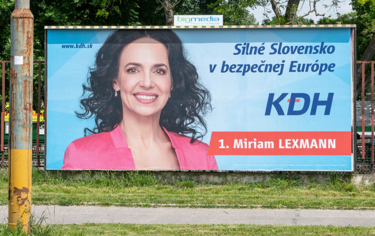 Miriam Lexmann, KDH, billboard, bilbord, eurovoľby 2024