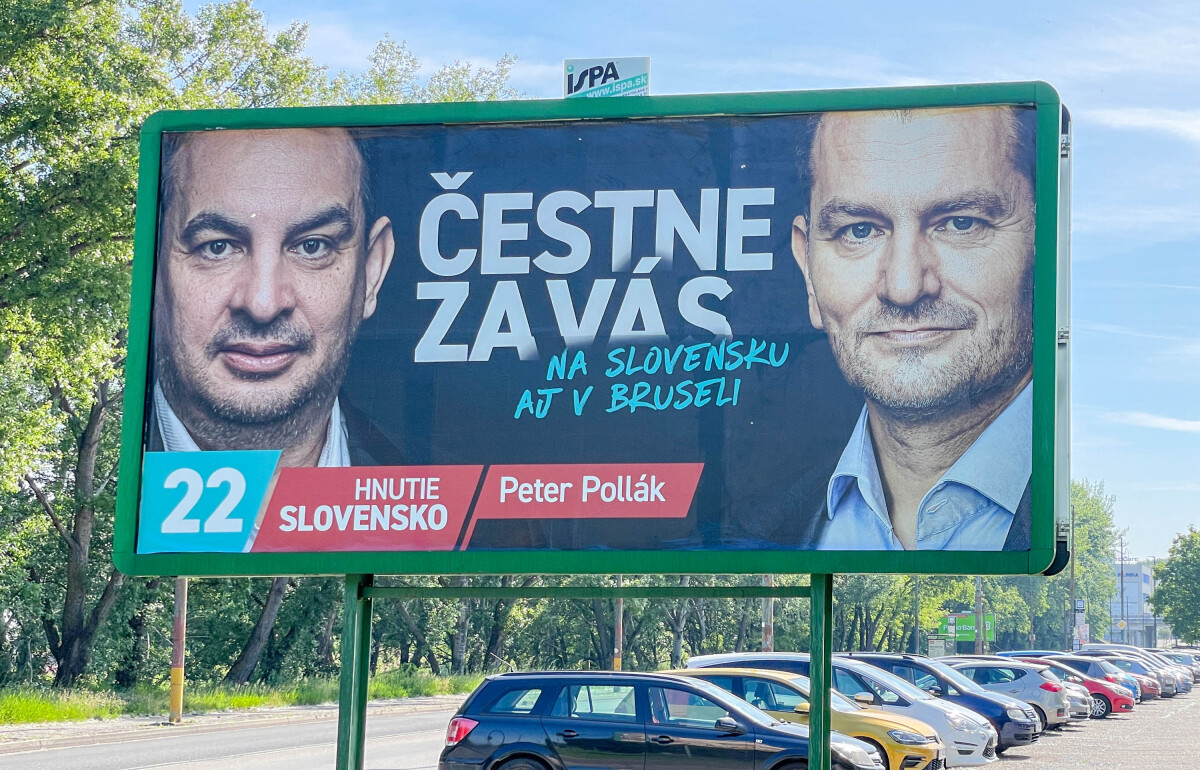 Peter Pollák, Slovensko, billboard, bilbord, eurovoľby 2024