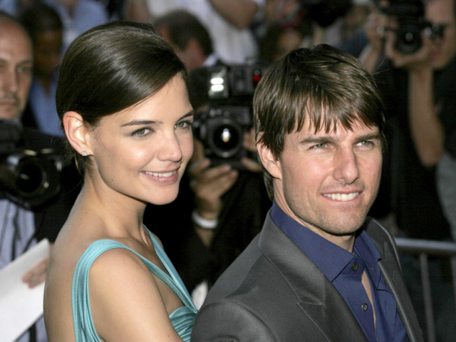 Tom Cruise a  Katie Holmes na archívnej snímke.