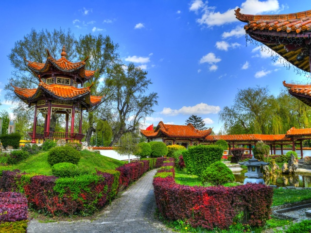 park, Viedeň, japonská záhrada, čínsky park, Donaupark