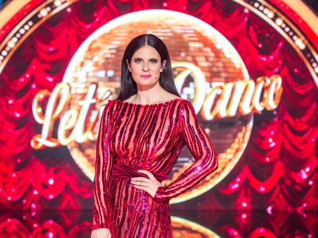 Herečka Zuzana Fialová na zábere z tanečnej šou Let´s Dance. 