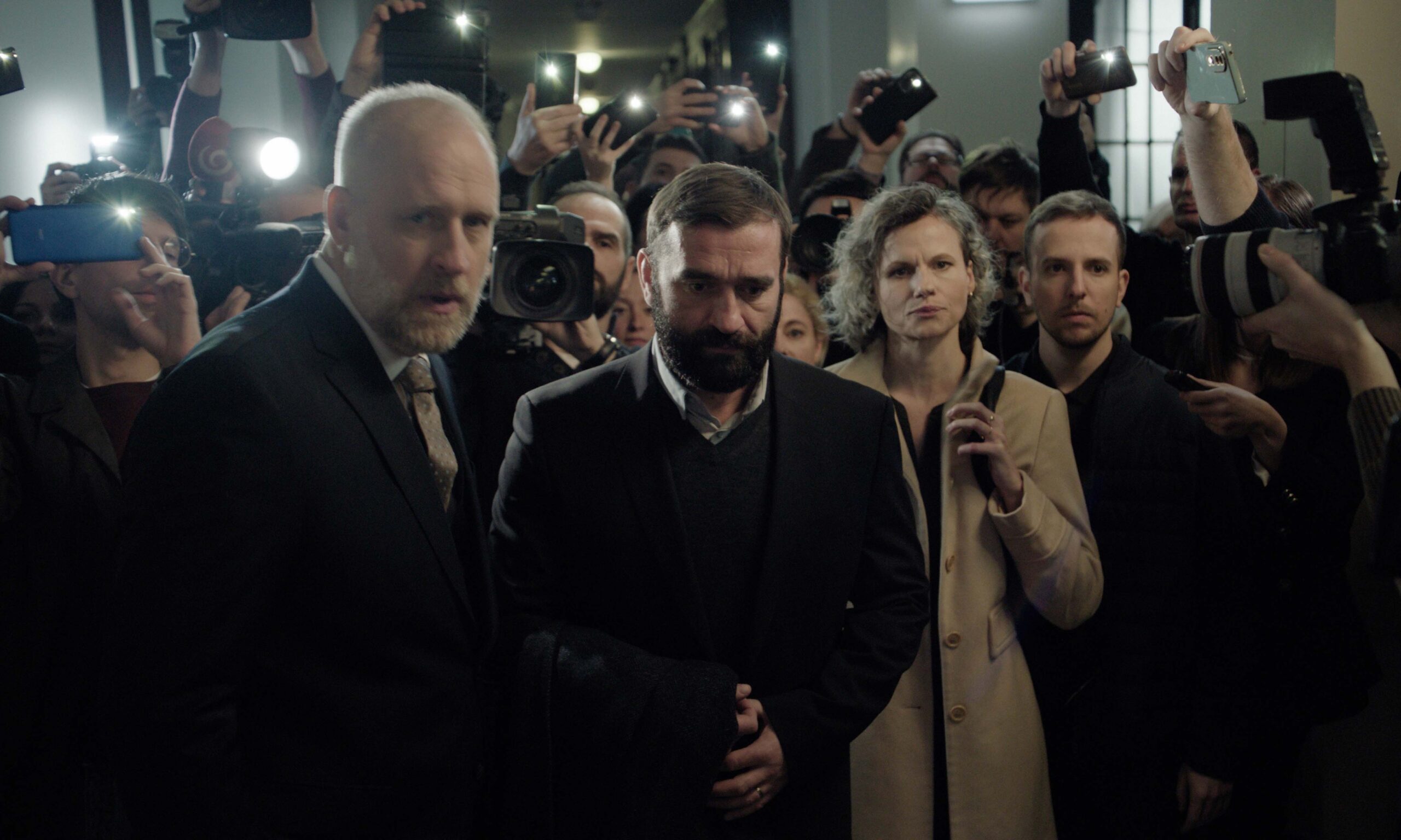 Peter Bebjak a Milan Ondrík na zábere z filmu Otec režisérky Terezy Nvotovej.