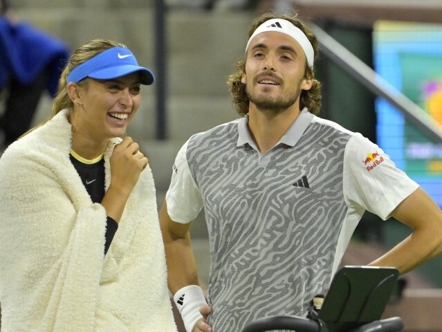 Stefanos Tsitsipas a Paula Badosová