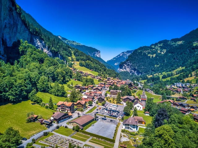 Lauterbrunnen, Švajčiarsko, Alpy