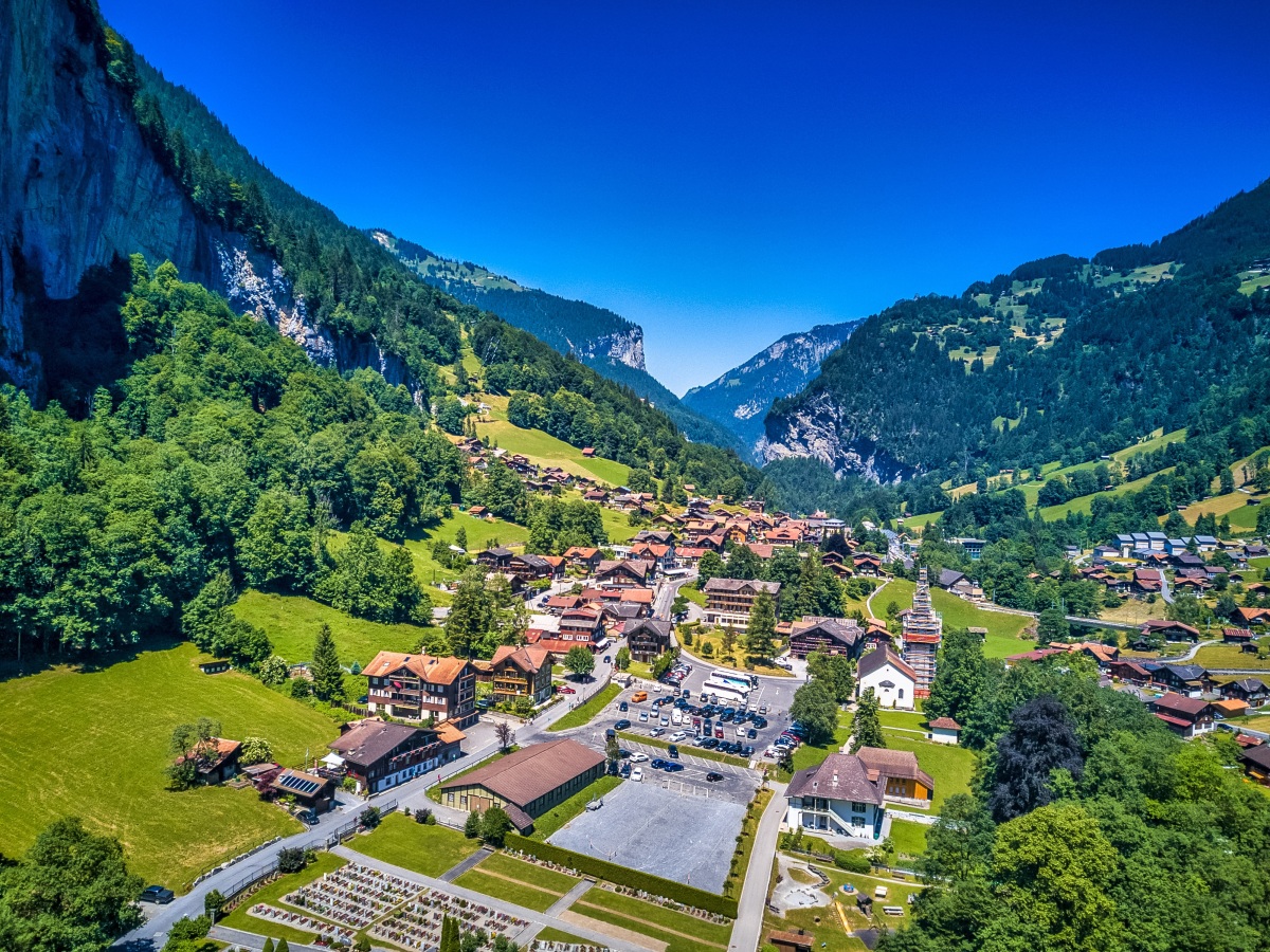 Lauterbrunnen, Švajčiarsko, Alpy