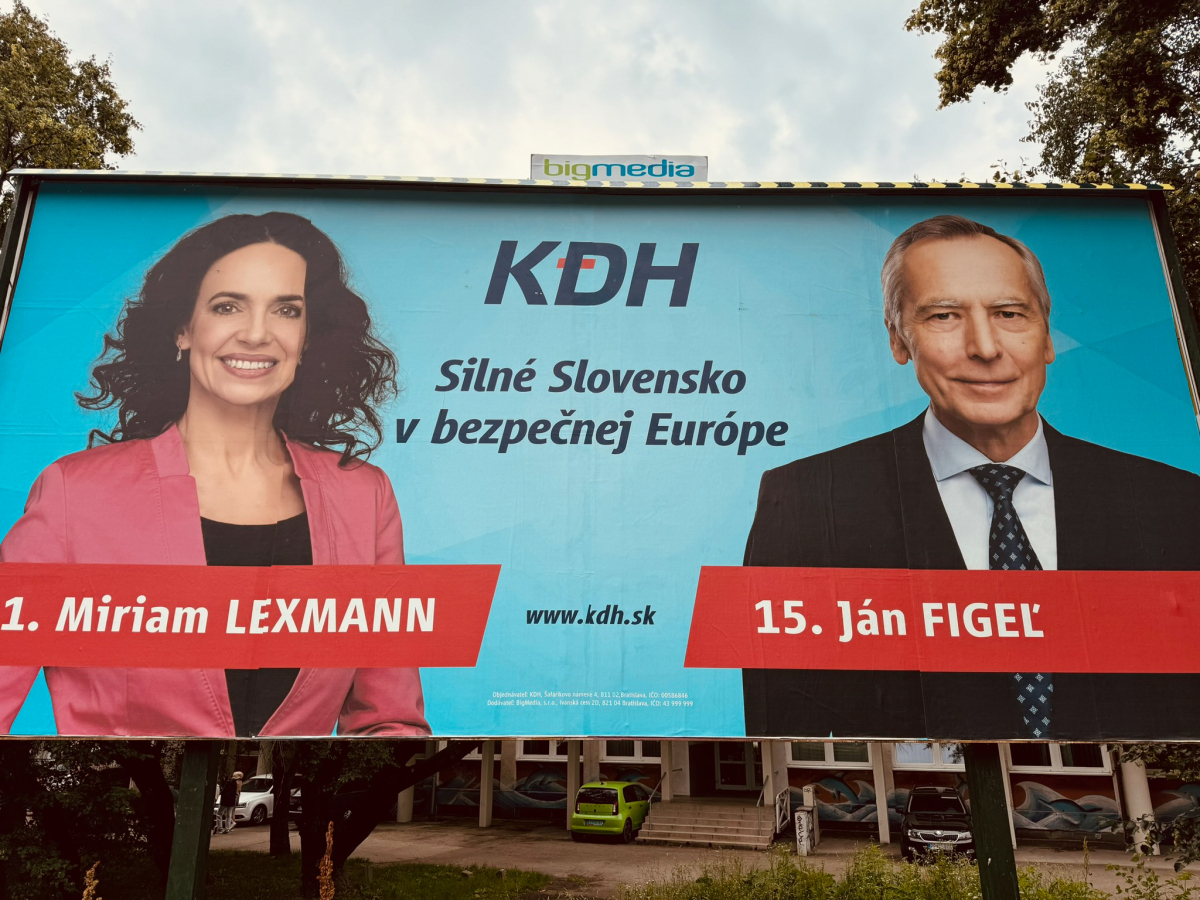 eurovoľby, bilbord, bilboard, KDH, Demokrati, Smer, KDH, SaS, SNS, Hlas,