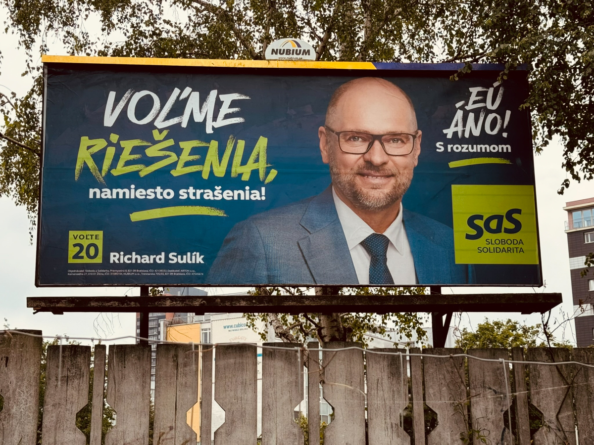 eurovoľby, bilbord, bilboard, KDH, Demokrati, Smer, KDH, SaS, SNS, Hlas,