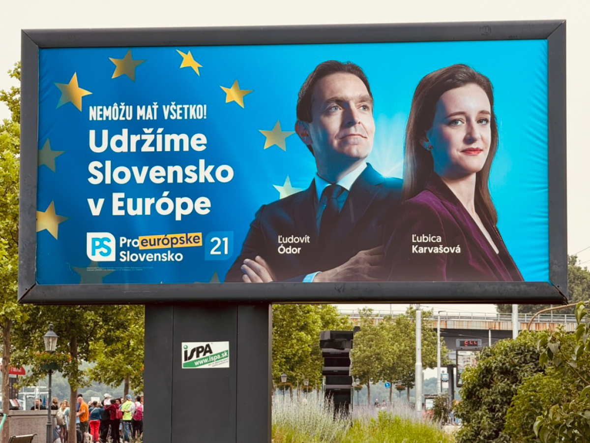 eurovoľby, bilbord, bilboard, KDH, Demokrati, Smer, PS, KDH, SaS, SNS, Hlas,