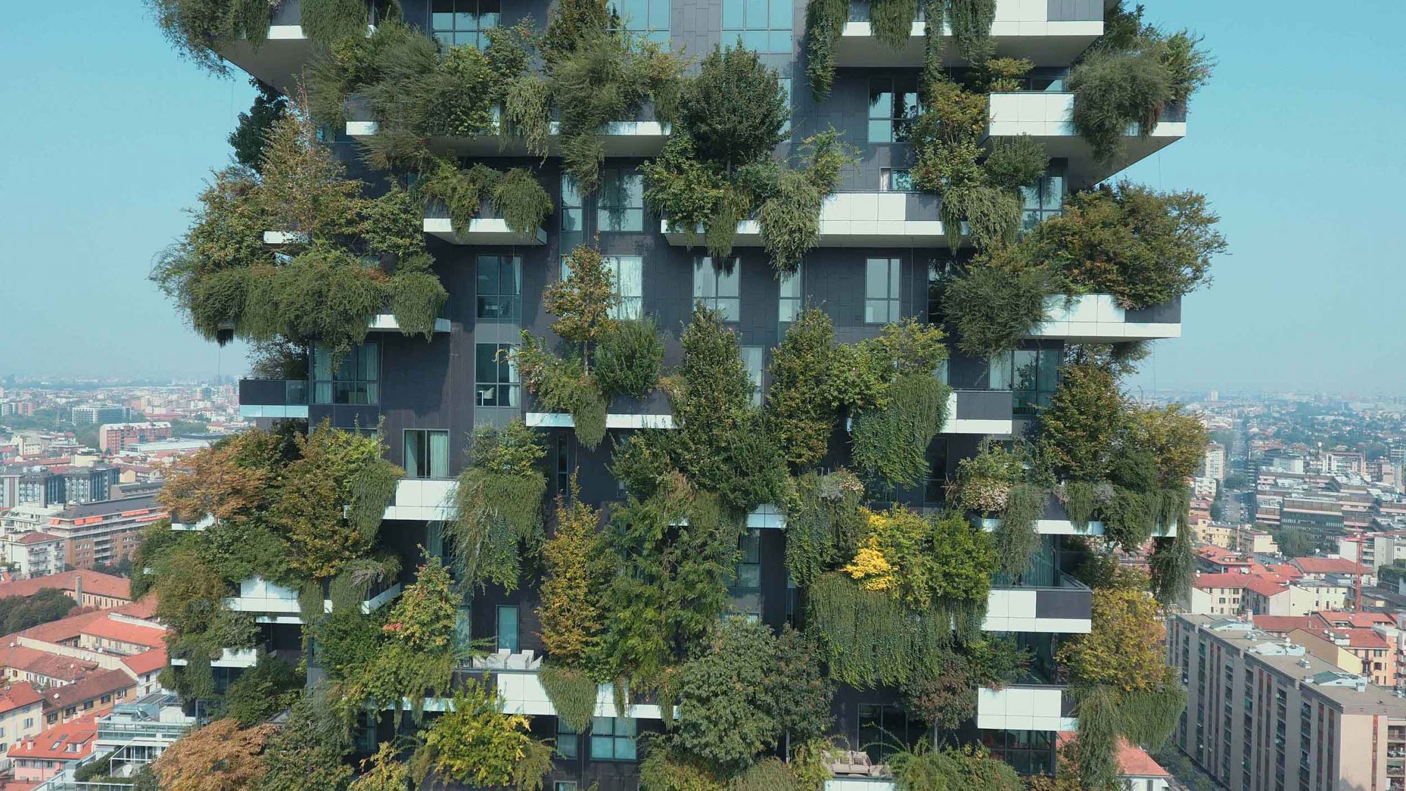 Bosco Verticale (Vertikálny les) v Miláne.