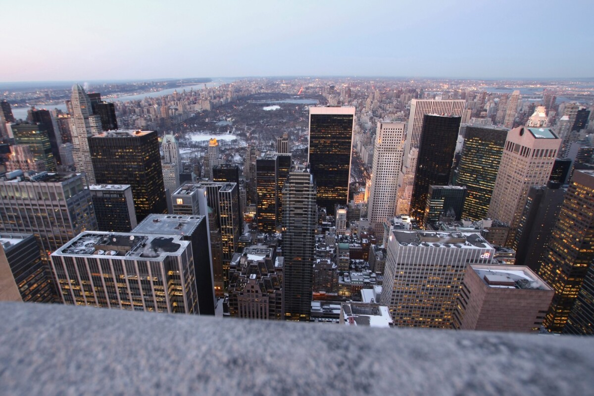 Panoráma New Yorku a Manhattanu