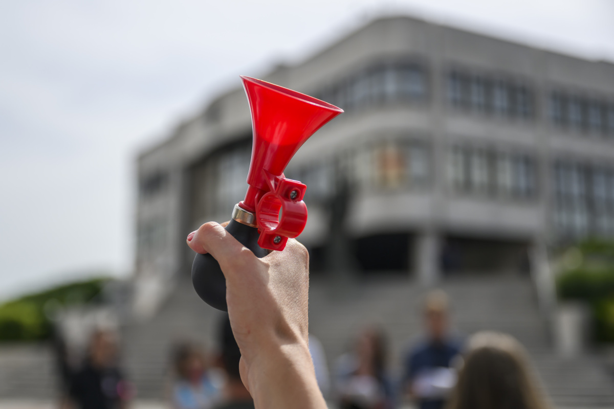 RTVS zamestnanci štrajk protest