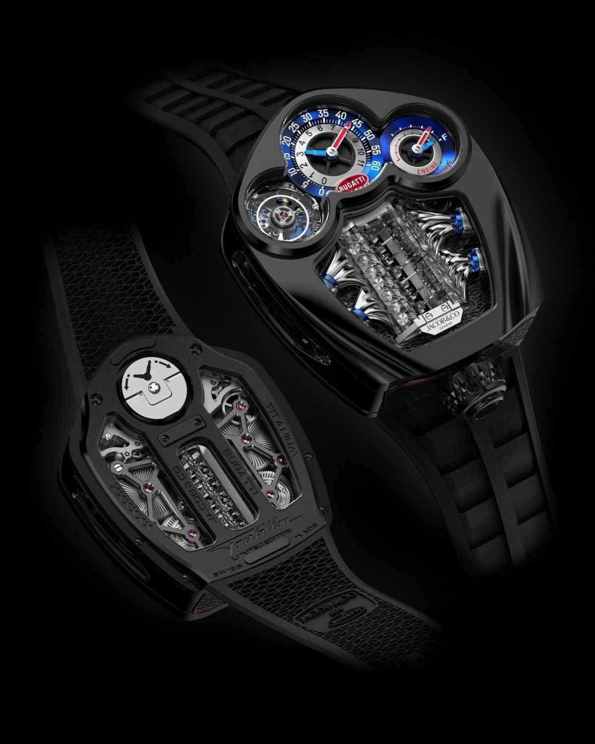 Bugatti Tourbillon - hodinky s motorom V16