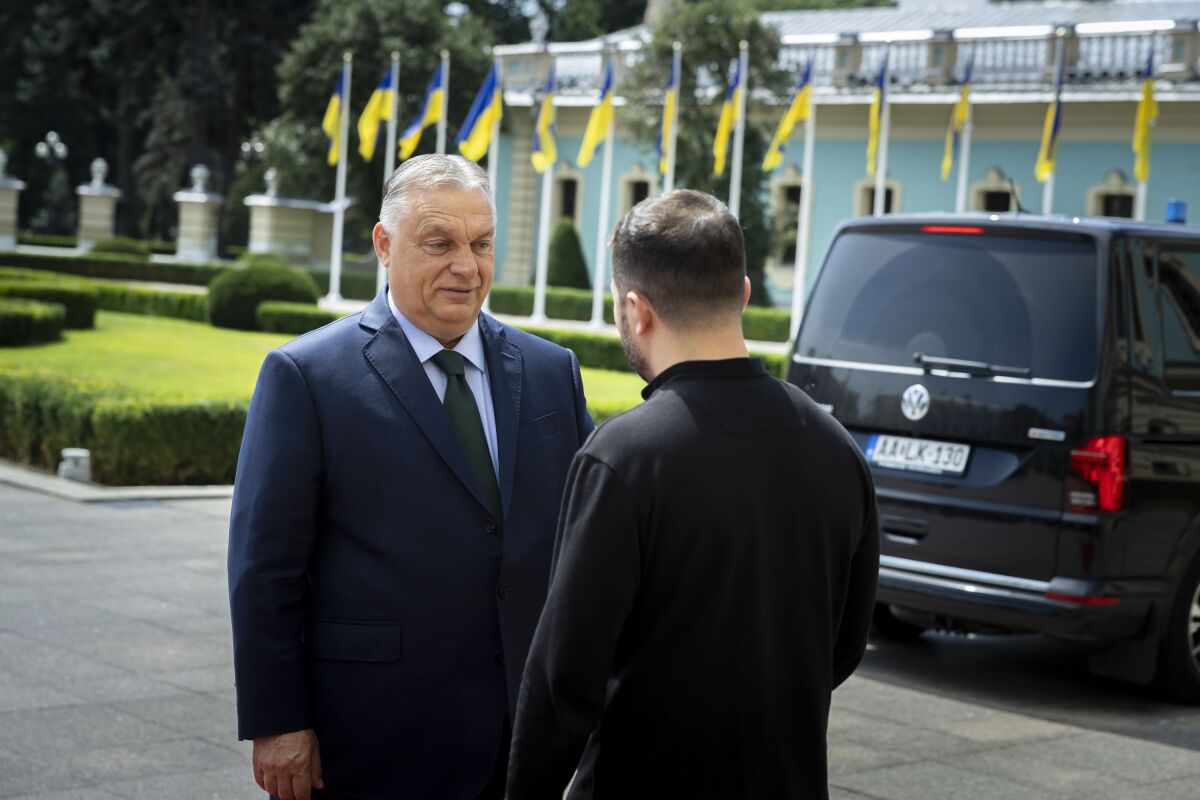 Ukrajina Maďarsko Orbán návšteva príchod