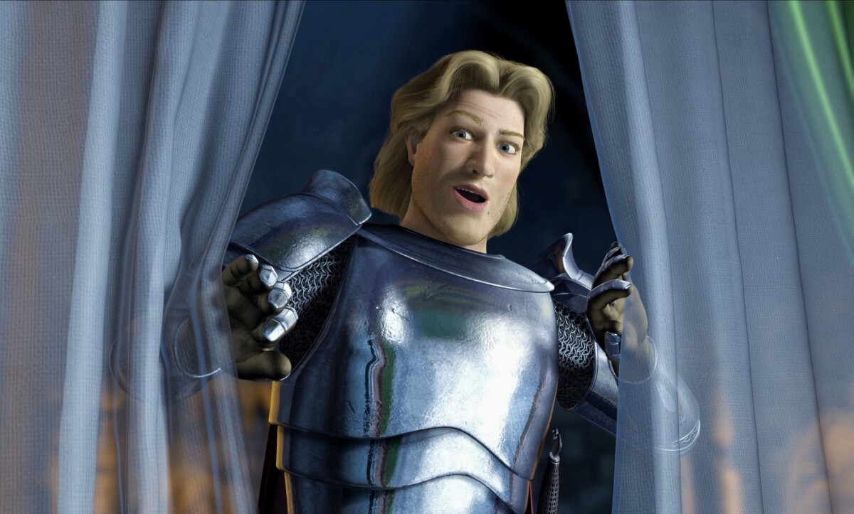Princ Krasoň v rozprávkovej sérii Shrek. 