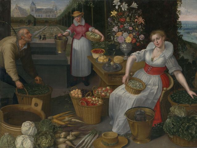 Lucas van Valckenborch - Georg Flegel Alegoria leta 1595  SNG