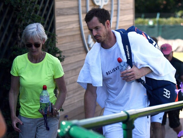 Judy Murrayová a Andy Murray.