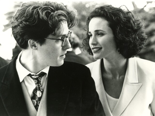 Andie MacDowell a herec Hugh Grant 