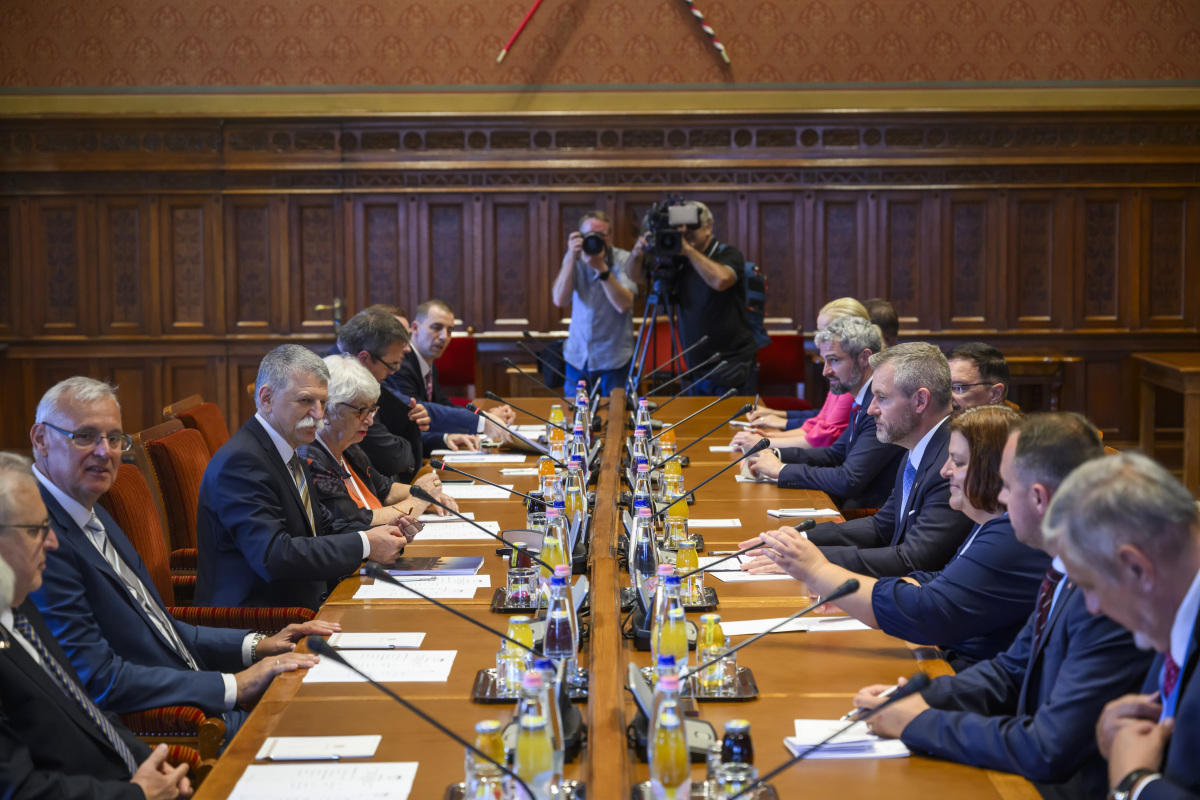 Maďarsko SR Pellegrini prezident návšteva László Kövér