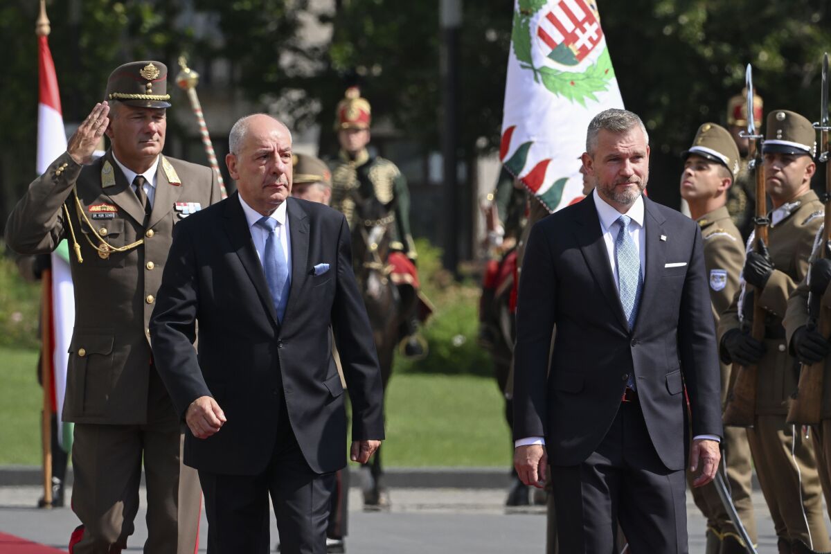 Maďarsko SR Pellegrini prezident návšteva