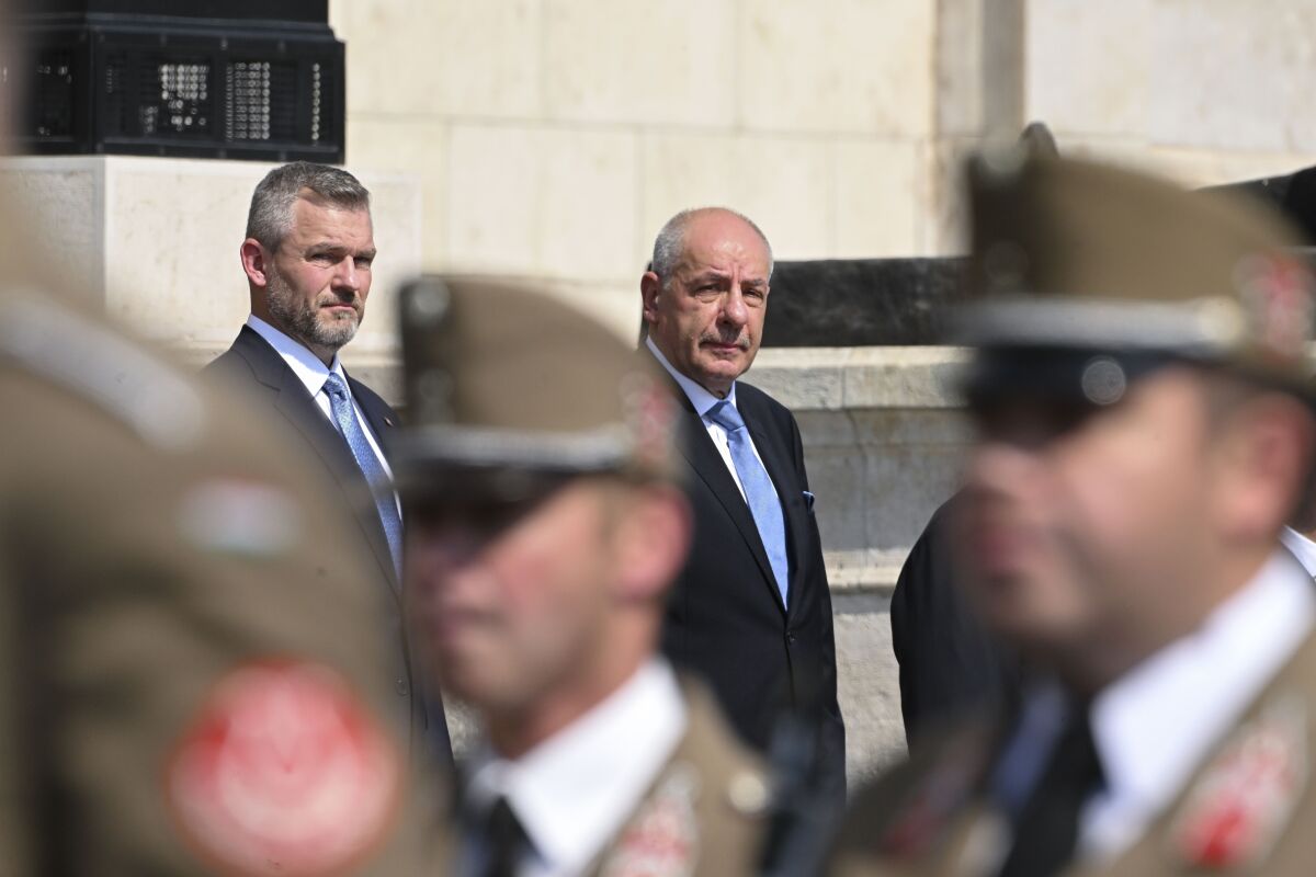 Maďarsko SR Pellegrini prezident návšteva