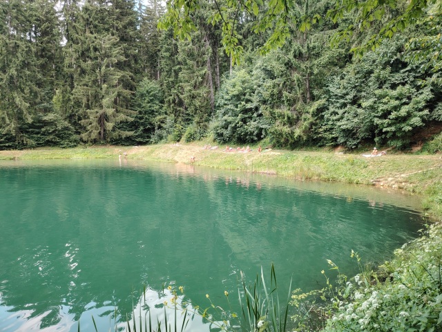 nudisti, tajch, Banská Štiavnica