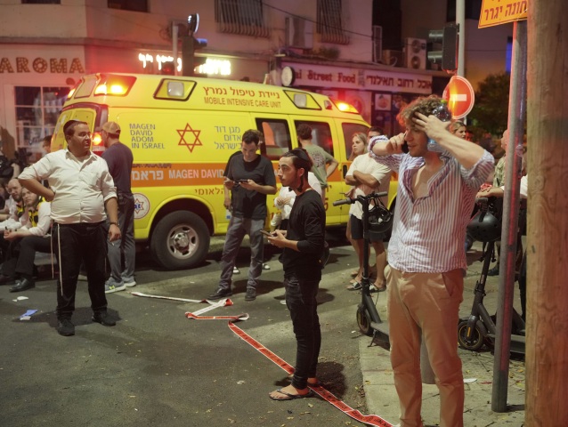 Tel Aviv, Izrael, výbuch