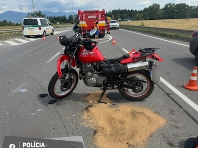 Motorkár, autonehoda pri Martine