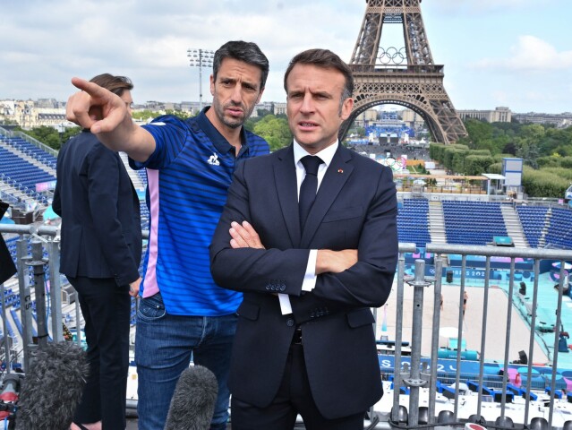 Tony Estanguet Emmanuel Macron