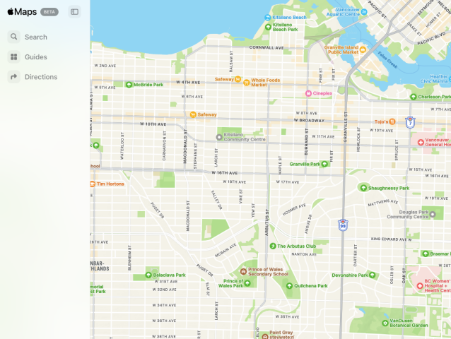 Apple Maps, Mapy Apple
