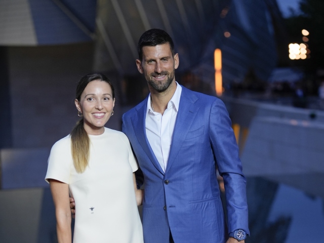 Novak Djokovič a jeho manželka Jelena Djokovič