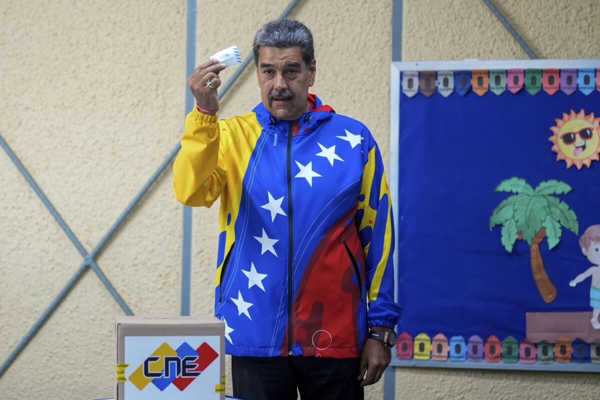 Venezuela voľby prezidentské Maduro hlasovanie
