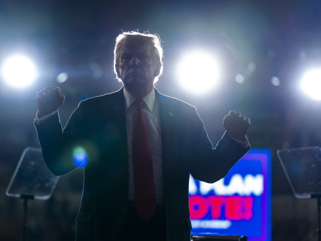 USA voľby prezident Trump zhromaždenie