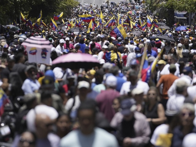 Venezuela, demonštrácia, Caracas