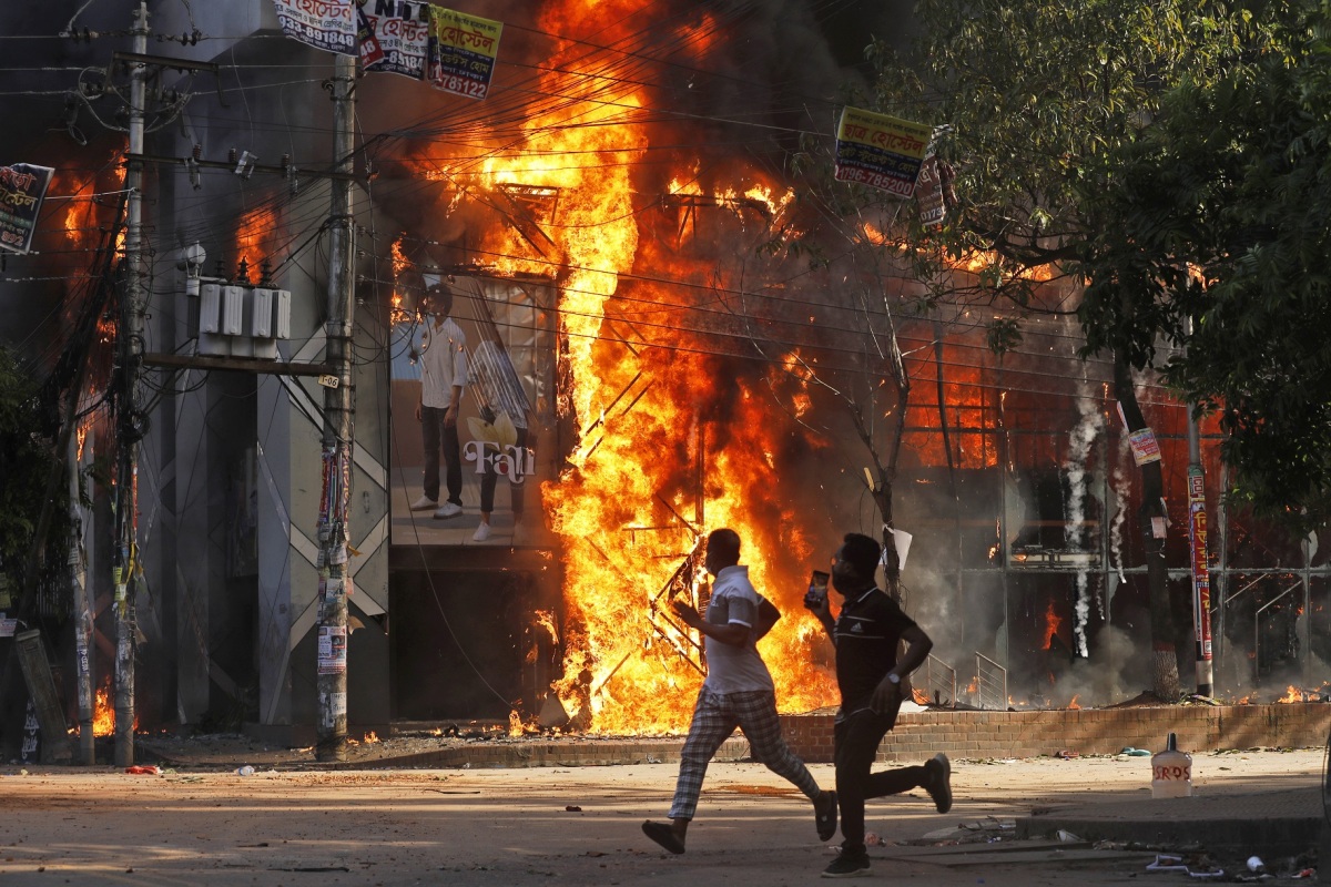 Bangladéš / Protest /
