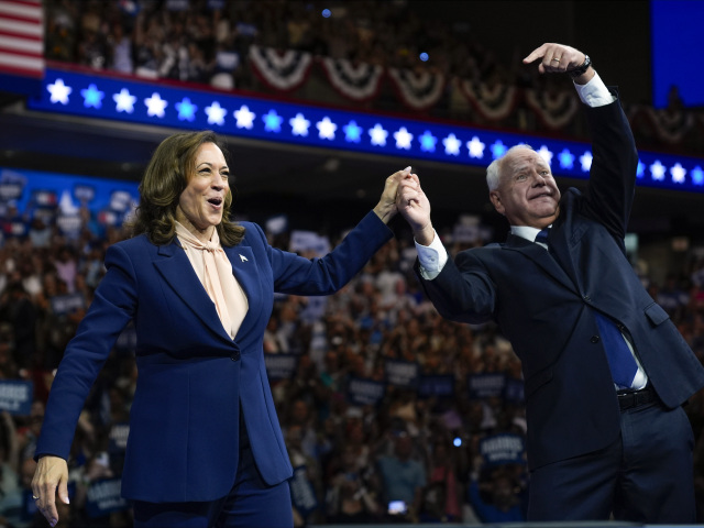Kamala Harrisová, Tim Walz