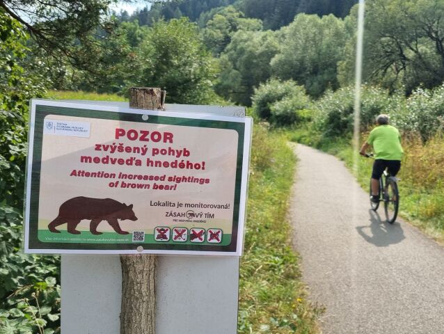 Ružomberok cyklotrasa medveď