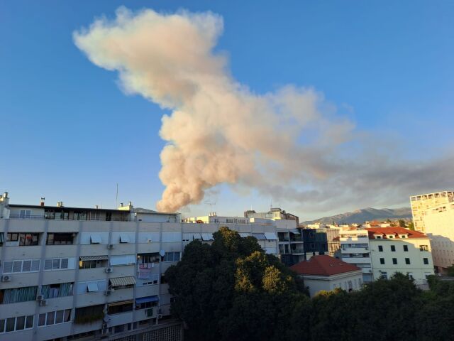 Chorvátsko Split požiar
