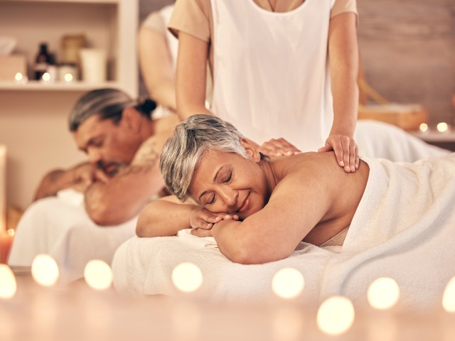 kúpele, seniori, manželia, relax, spa