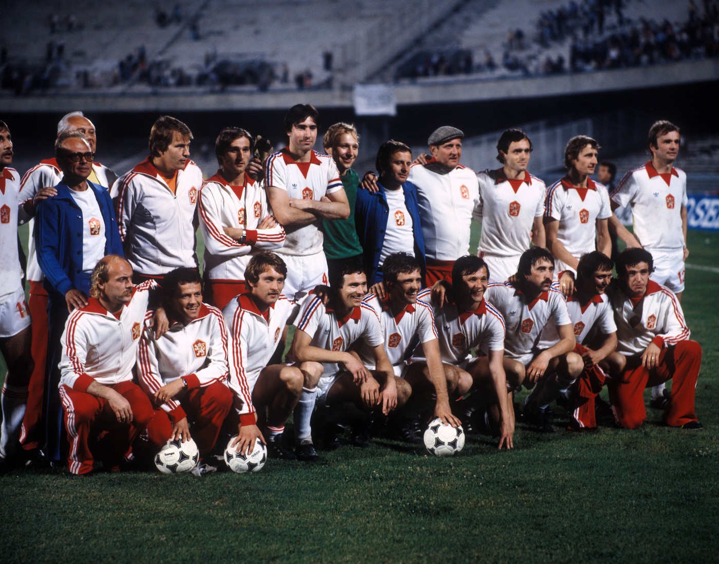 Mužstvo ČSSR na ME 1980. Jeho súčasťou bol aj Jozef Barmoš.