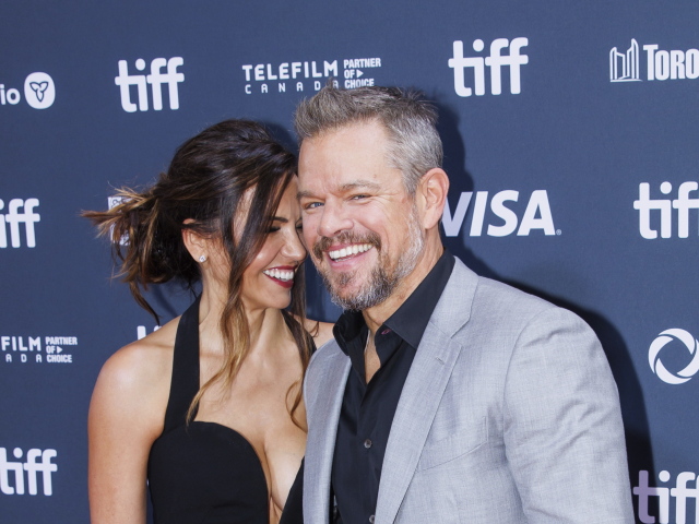 Matt Damon a jeho manželka Luciana Barroso