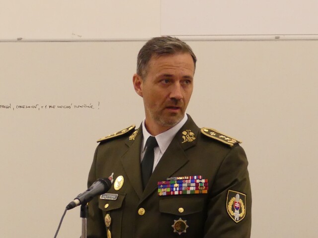 Riaditeľ Vojenského spravodajstva generálmajor Juraj Štefanka