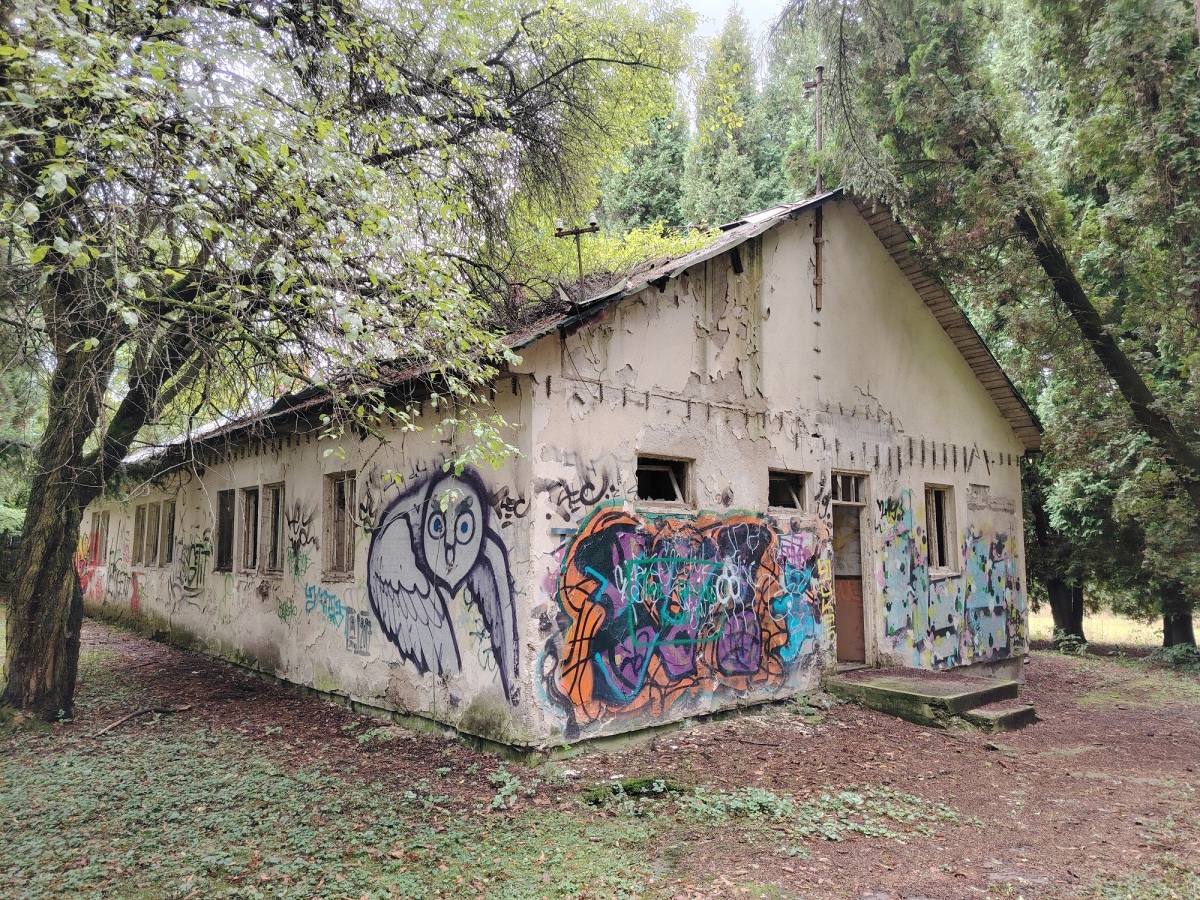 budova, Borová hora, liečebňa, areál
