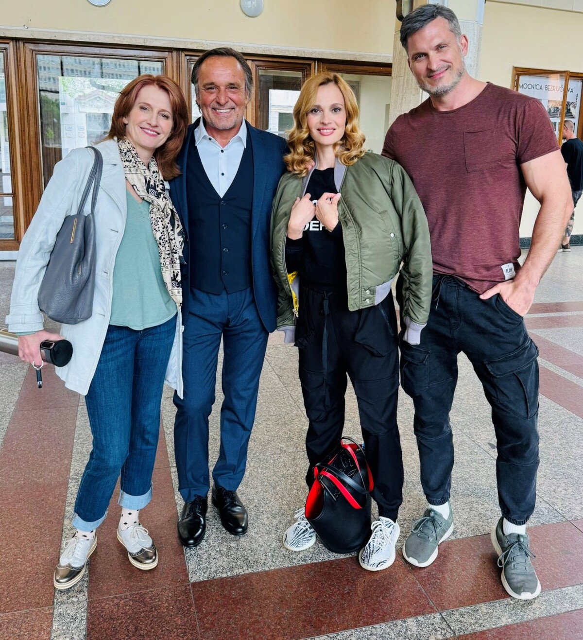 Dagmar Edwards (vľavo) s kolegami Jozefom Vajdom, Líviou Bielovič a Jánom Koleníkom