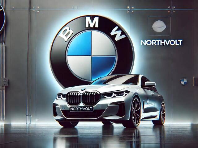 A professional image with one BMW logo on the left converted