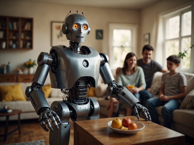 robot, varenie, umelá inteligencia, jedlo, jablká, technológie