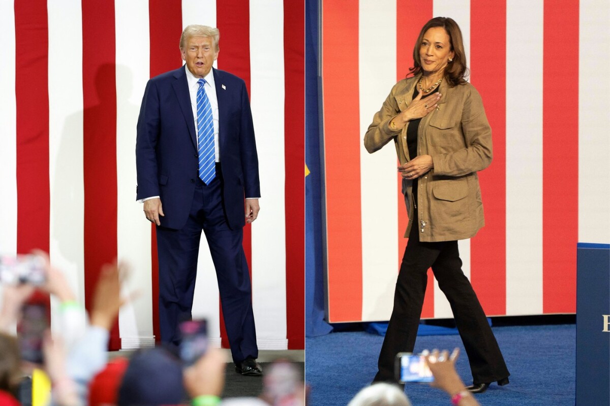 Harrisová, Trump