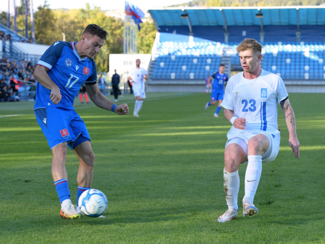 SR Nitra futbal Grécko Slovensko Kaprálik
