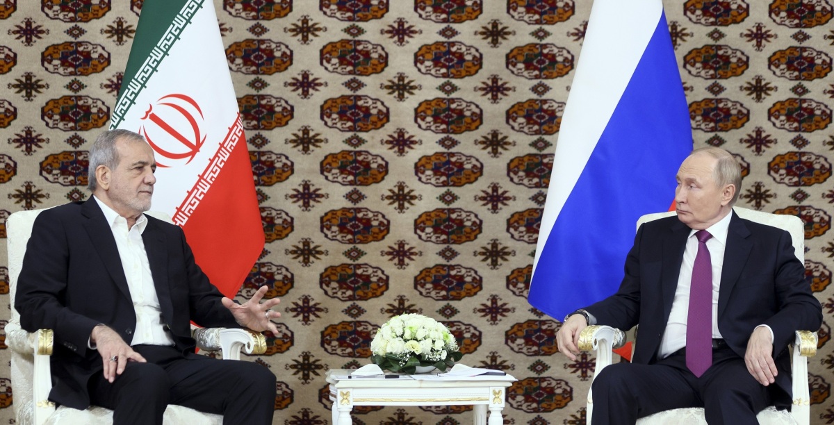 Masúd Pezeškiján / Vladimir Putin /