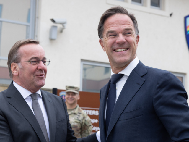 Mark Rutte a Boris Pistorius