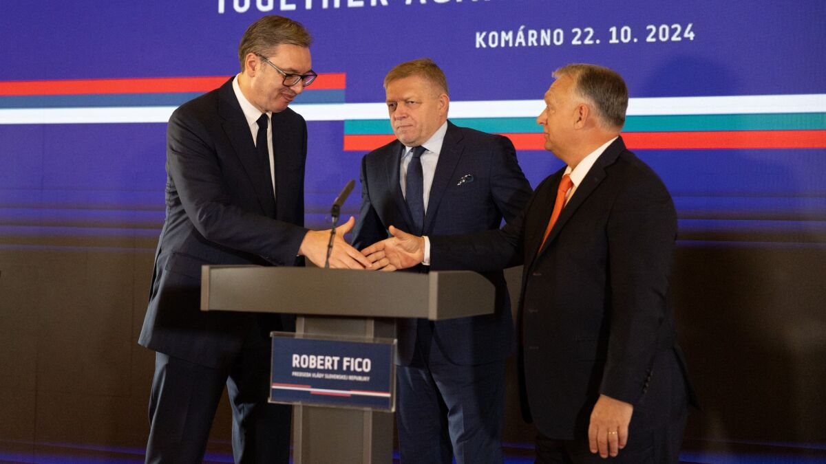 Fico , Orbán, Vučič, Komárno,